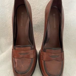 Naturalizer tan leather pumps